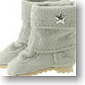 Fanny Fanny Suede Boots (Light Gray) (Fashion Doll)