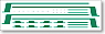 Line Decal 17 Joshin Series 150 (Green) For 151+152 Formation (Model Train)