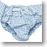 For 60cm Check Frill Pants (Light Blue Check) (Fashion Doll)