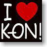 K-On! Rock T-shirt #3 I Love Black Size S (Anime Toy)