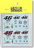 For YZR M1 50th Anniversary Champions Race Number Decal (Model Car)