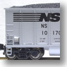 BethGon Coalporter Norfolk Southern (8-Car Set) (Silver/Black text) (Model Train)