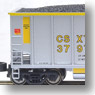 BethGon Coalporter CSX (8-Car Set) (Silver/ Black Text) (Model Train)