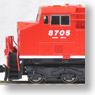 GE ES44AC `GEVO` CP (赤/白文字) No.8705 ★外国形モデル (鉄道模型)