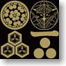 Sengoku Busho Emblem Clear File Set Black ver. D(Uesugi. Naoe, Chosogabe, Mori) (Anime Toy)