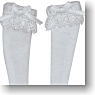 PN Lolita High Socks (White/White) (Fashion Doll)