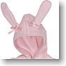 21cm Rabbit Ear Hood Parka (Pink) (Fashion Doll)