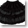 Soft Tulle Pannier Skirt (Black) (Fashion Doll)