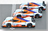 アストンマーチン 3台セット 2009年 ル・マン24時間 LMP1クラス (No.7,No.8,No.9) (ミニカー)
