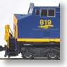 GE ES44AC `GEVO` CSX Dark Future (#819) (Dark Blue/Yellow Nose/Yellow Letter) (Model Train)