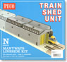 (N) Train Shed Unit (Unassembled Kit) (Model Train)