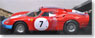 フェラーリ 250LM マラネロ Concessionaries 1964 No.7 (レッド/ブルーストライプ) (ミニカー)