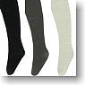 PN Over Knee Socks A Set (Black/Cream/Charcoal Gray) (Fashion Doll)