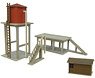 [みにちゅあーと] みにちゅあーとプチ 給炭台と給水塔 (組み立てキット) (鉄道模型)
