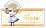 TV Animation [Megami no Cafe Terrace] Die-cut Plate Badge Akane Hououji (Anime Toy)