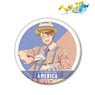 Hetalia: World Stars [Especially Illustrated] USA Amusement Park Ver. Big Can Badge (Anime Toy)