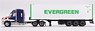 Western Star 49X w/40ft Reefer Container `EverGreen` (LHD) (Diecast Car)