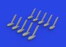 Bf109 Balance Weights (Set of 10) (for Eduard) (Plastic model)