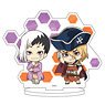 Chara Acrylic Figure [Dr. Stone] 24 Gen Asagiri & Ryusui Nanami (Mini Chara Illustration) (Anime Toy)