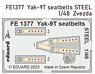Yak-9T Seatbelts STEEL (for Zvezda) (Plastic model)