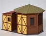 1/83(HO) Small Engine House [1:83, Colored Paper] (Unassembled Kit) (Model Train)