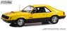 1979 Ford Mustang Cobra Fastback - Bright Yellow with Black and Red Cobra Hood Graphics and Stripe Treatment (Diecast Car)