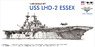 USS LHD-2 Essex Kit+Detail Up Set (Plastic model)