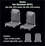 Seats for German AFV`s (Sd.Kfz. 251, Sd.Kfz. 234) (Plastic model)