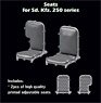 Seats for Sd.Kfz. 250 (for Dragon and Das Werk) (Plastic model)