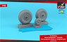 Avro Lancaster / Lincoln Wheels Late Type w/ Weighted Tyres (Plastic model)
