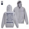 Mobile Suit Z Gundam [Especially Illustrated] Wave Rider Zip Parka Mix Gray S (Anime Toy)