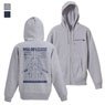 Mobile Suit Z Gundam [Especially Illustrated] Wave Rider Zip Parka Mix Gray M (Anime Toy)