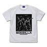 Godzilla Successive Generations Godzilla Height Comparison Chart T-Shirt White S (Anime Toy)