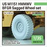 US HMMWV BFGR Sagged Wheel Set (Plastic model)