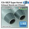 F/A-18E/F Super Hornet Exhaust Nozzle Set (Closed) (for Hasegawa / Meng) (Plastic model)