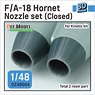 F/A-18A+/B/CF-188 Hornet Nozzle Set (Closed) (for Kinetic) (Plastic model)