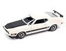 1973 Ford Mustang Mach 1 Pearl White / Black (Diecast Car)