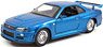 F&F ブライアン ニッサン スカイライン GT-R (R34) ブルー (ミニカー)