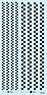 Checkered Line Decal:Black [2mm,3mm] (Decal)
