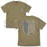 Attack on Titan Survey Corps T-Shirt Ver2.0 Sand Khaki S (Anime Toy)