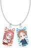 The Girl I Like Forgot Her Glasses Acrylic Dog Tags Necklace B (Mini Chara) (Anime Toy)