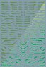 1/100 GM Line Decal No.11 [Mechanics Form] Vivid Green & Neon Green (Material)