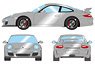 Porsche 911 (997.2) GT3 2010 GT Silver Metallic (Diecast Car)