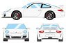 Porsche 911 (997.2) GT3 2010 Carrara White (Pure White) (Diecast Car)