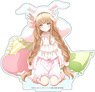 The Angel Next Door Spoils Me Rotten Acrylic Stand [Especially Illustrated] Mahiru Shiina (Loungewear Bunny Ears Hoodie) (Anime Toy)