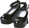 50 Ankle Strap Shoes (Enamel Black) (Fashion Doll)