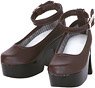 50 Ankle Strap Shoes (Dark Brown) (Fashion Doll)