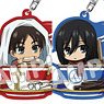 Attack on Titan Trading Acrylic Key Ring Cup in Series Vol.5 (Set of 8) (Anime Toy)