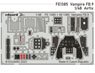 Vampire FB.9 Zoom Etched Parts(for Airfix) (Plastic model)