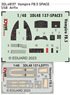 Vampire FB.5 Space 3D Decal Set (for Airfix) (Plastic model)
